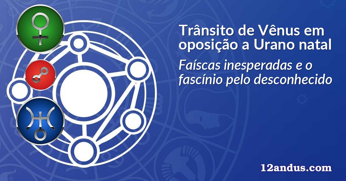 Trânsito de Vênus em oposição a Urano natal