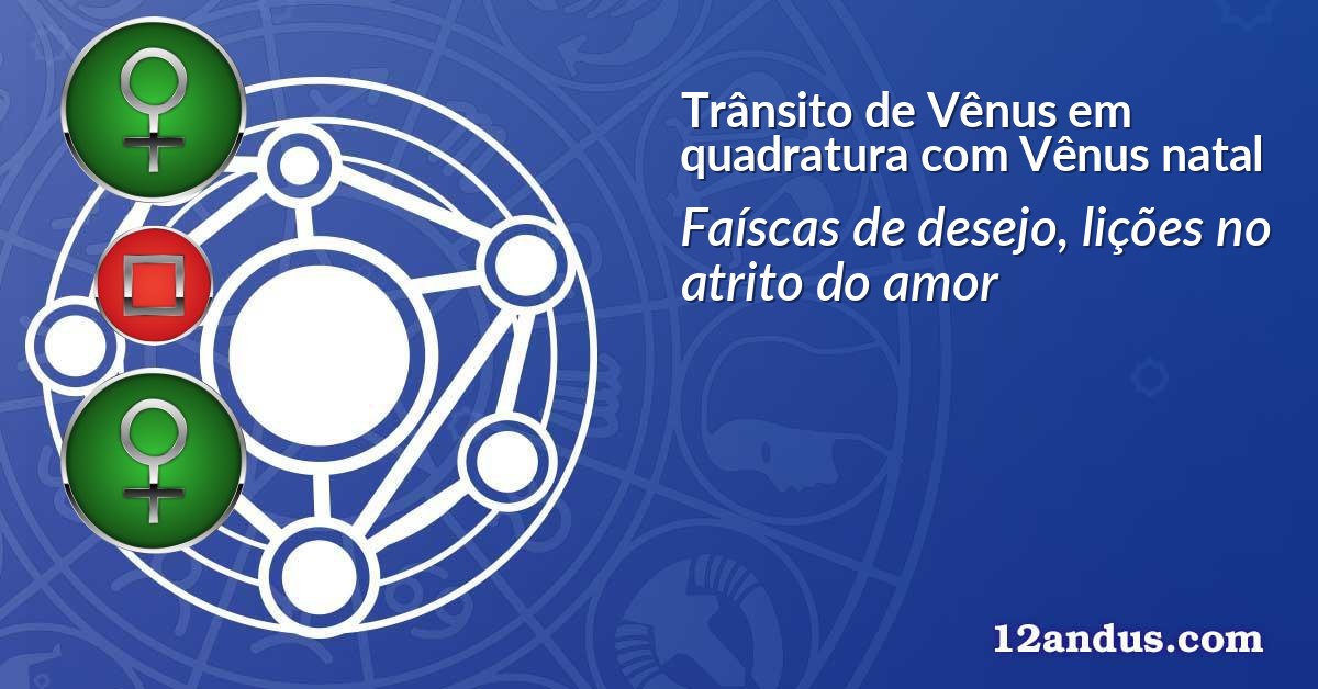 Trânsito de Vênus em quadratura com Vênus natal