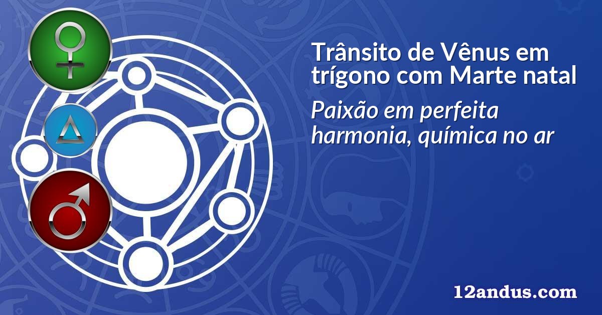 Trânsito de Vênus em trígono com Marte natal