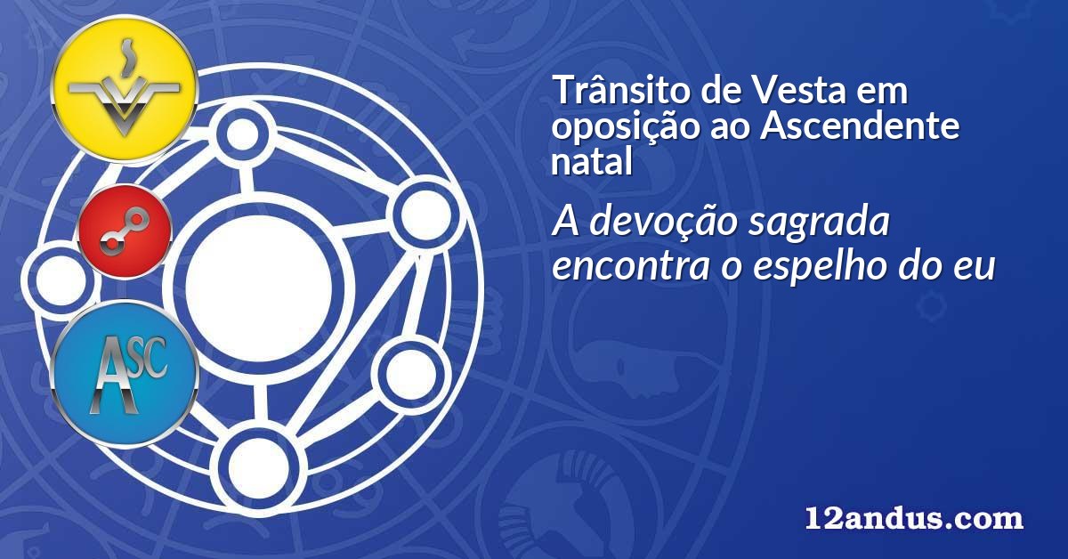 Trânsito de Vesta em oposição ao Ascendente natal