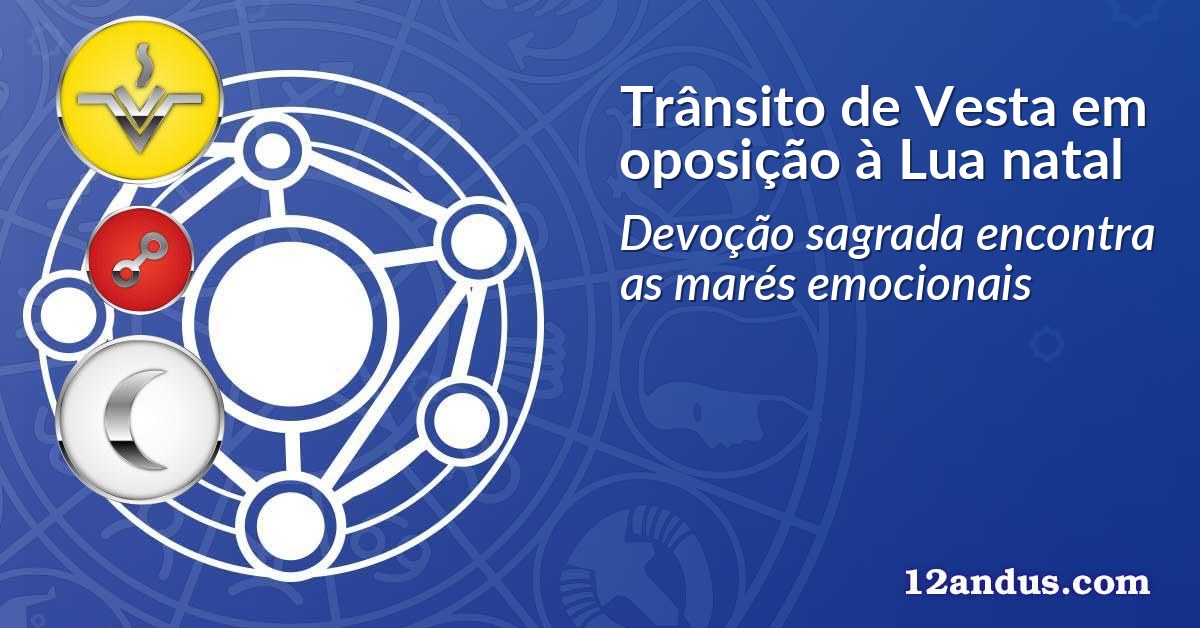 Trânsito de Vesta em oposição à Lua natal