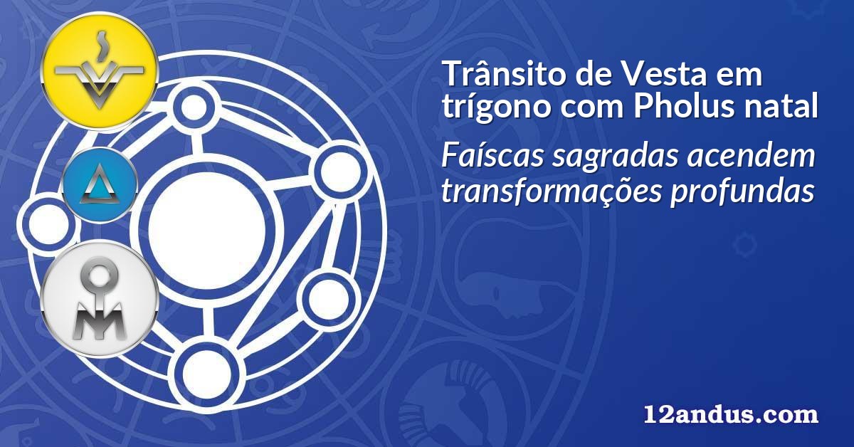 Trânsito de Vesta em trígono com Pholus natal