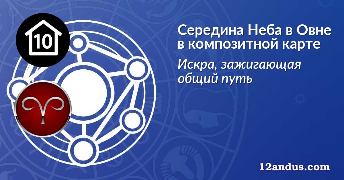 Середина Неба в Овне в композитной карте