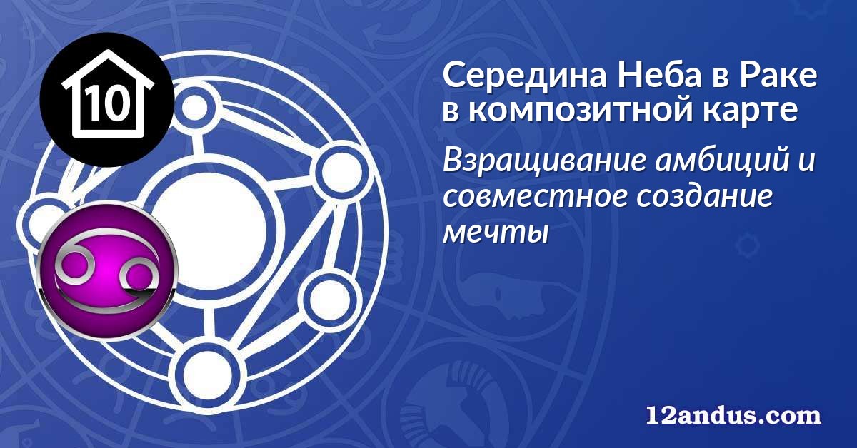 Середина Неба в Раке в композитной карте