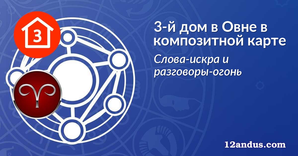 3-й дом в Овне в композитной карте