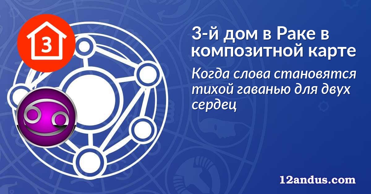 3-й дом в Раке в композитной карте