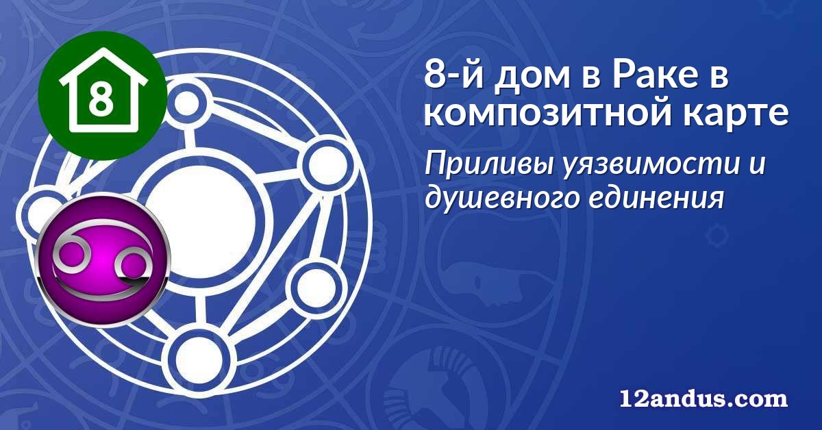 8-й дом в Раке в композитной карте
