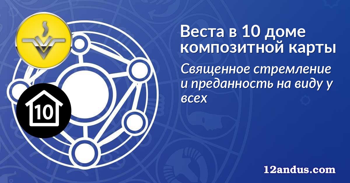 Веста в 10 доме композитной карты