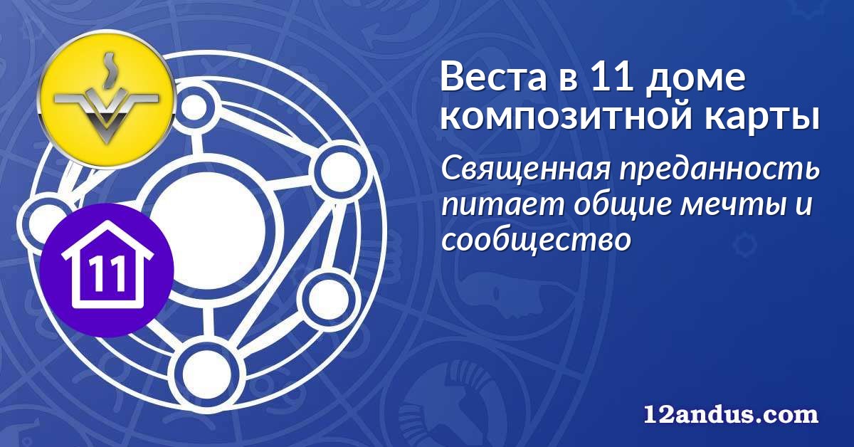 Веста в 11 доме композитной карты