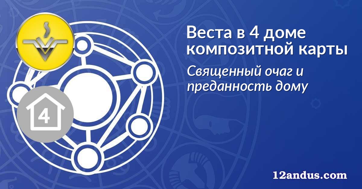 Веста в 4 доме композитной карты