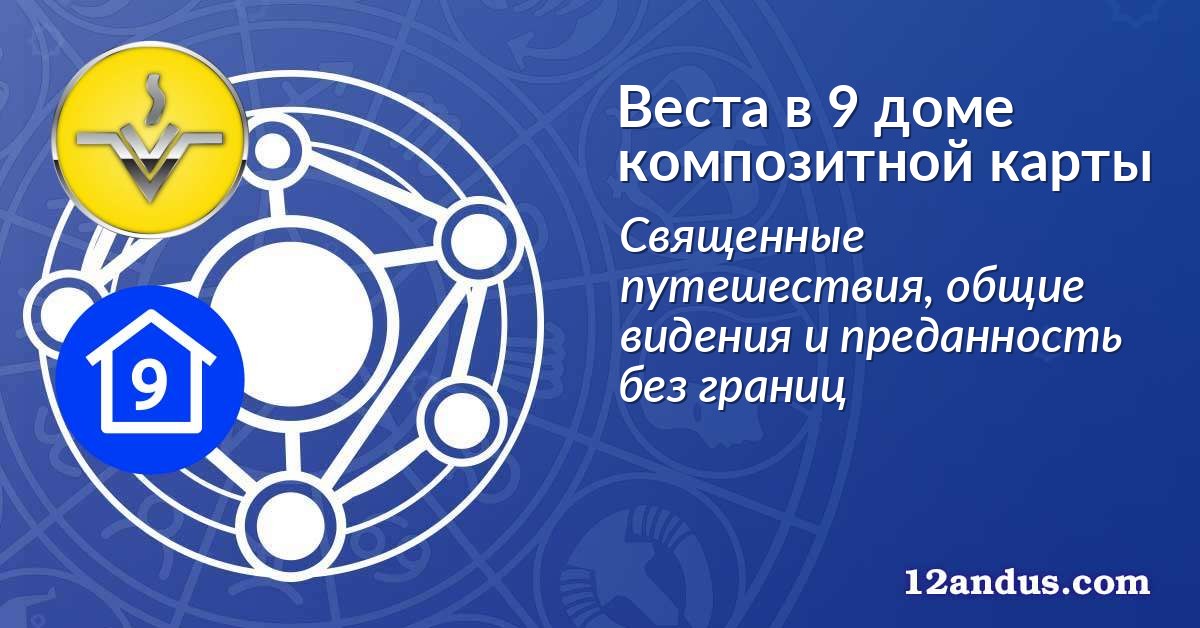 Веста в 9 доме композитной карты