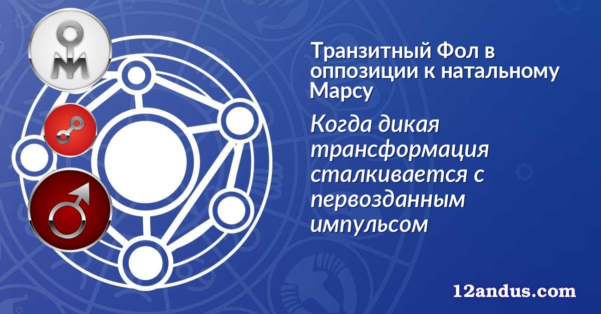 Транзитный Фол в оппозиции к натальному Марсу