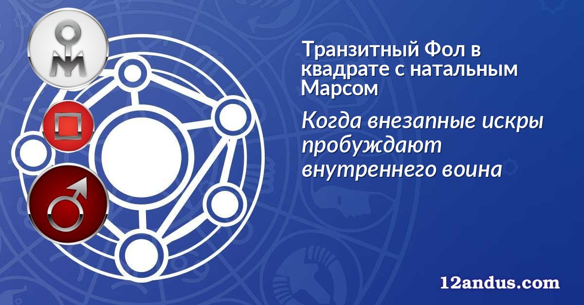 Транзитный Фол в квадрате с натальным Марсом