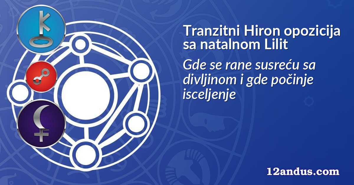 Tranzitni Hiron opozicija sa natalnom Lilit