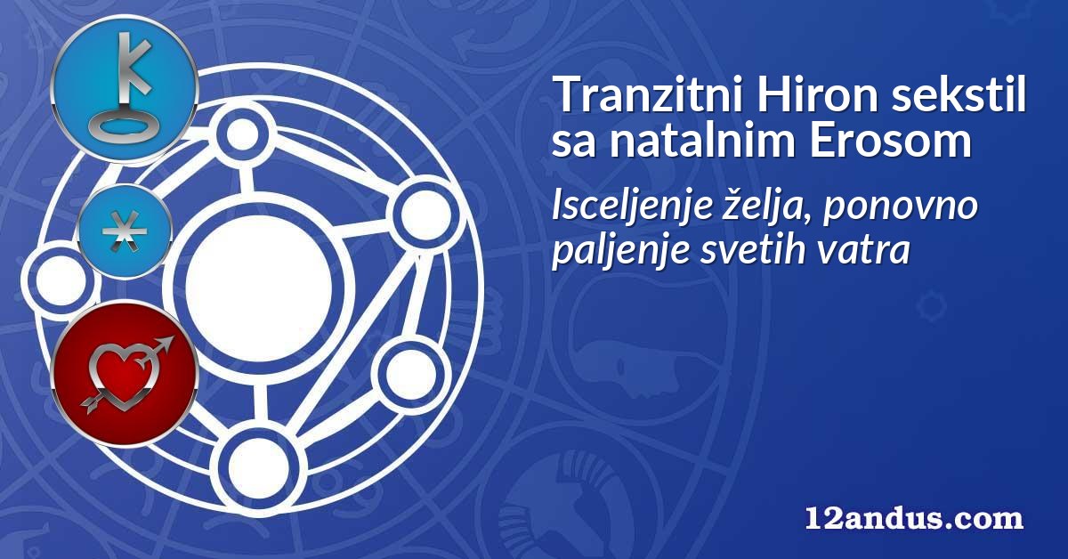 Tranzitni Hiron sekstil sa natalnim Erosom