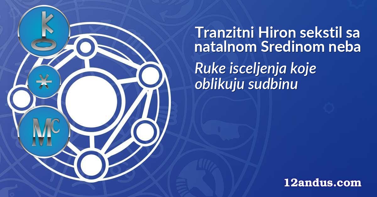 Tranzitni Hiron sekstil sa natalnom Sredinom neba