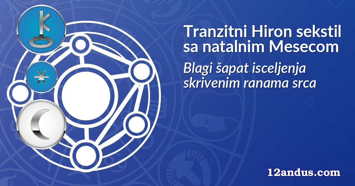 Tranzitni Hiron sekstil sa natalnim Mesecom