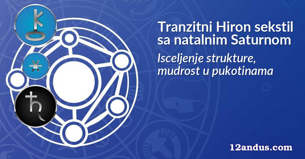 Tranzitni Hiron sekstil sa natalnim Saturnom