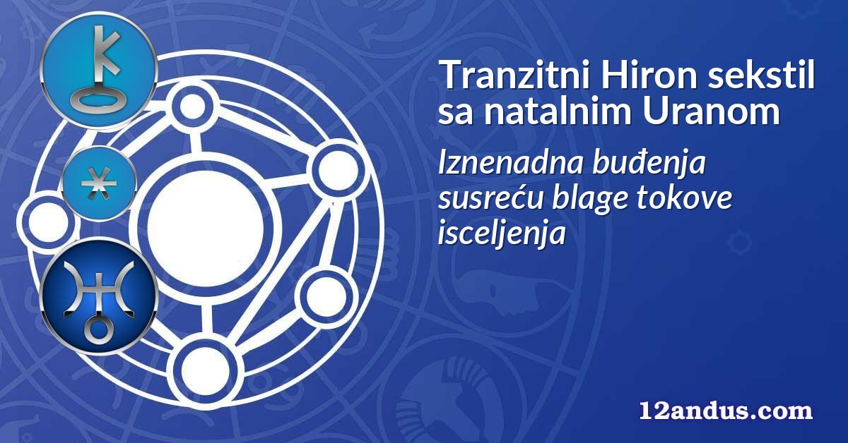 Tranzitni Hiron sekstil sa natalnim Uranom