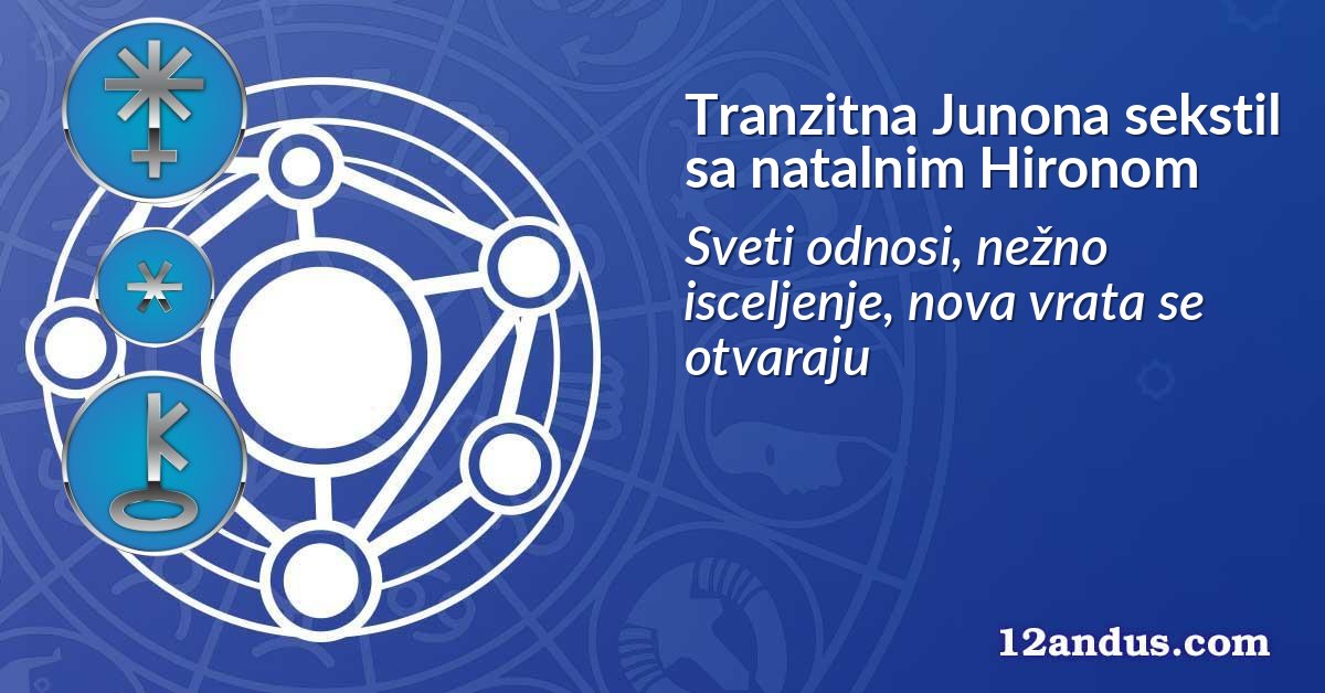 Tranzitna Junona sekstil sa natalnim Hironom