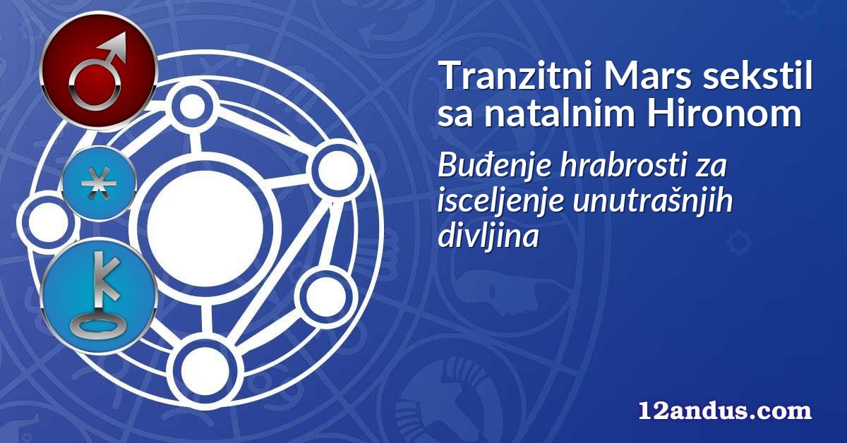 Tranzitni Mars sekstil sa natalnim Hironom