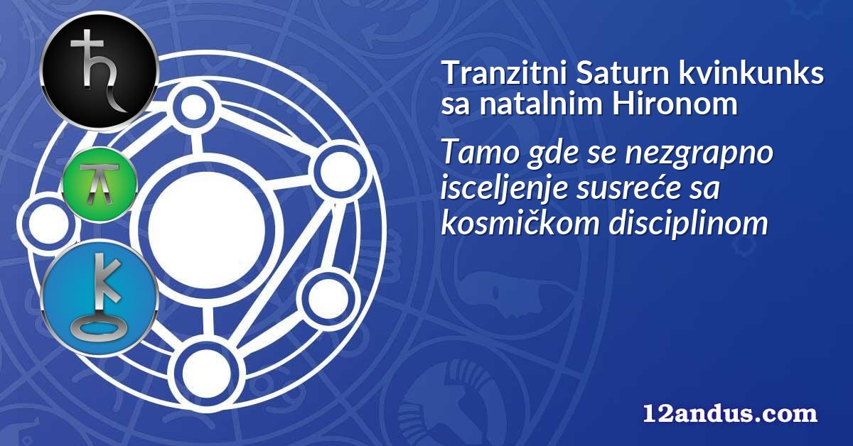 Tranzitni Saturn kvinkunks sa natalnim Hironom