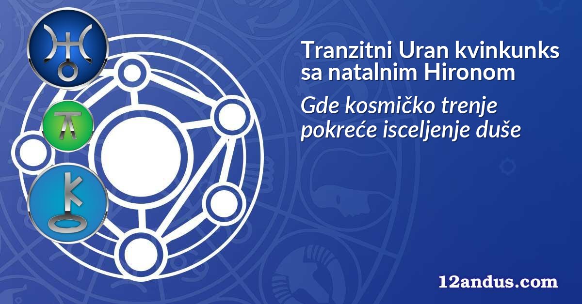 Tranzitni Uran kvinkunks sa natalnim Hironom