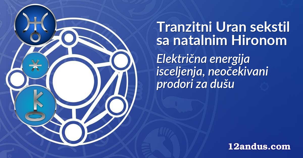 Tranzitni Uran sekstil sa natalnim Hironom