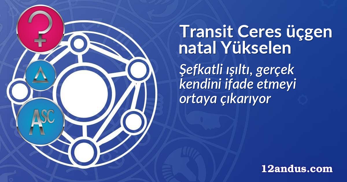 Transit Ceres üçgen natal Yükselen