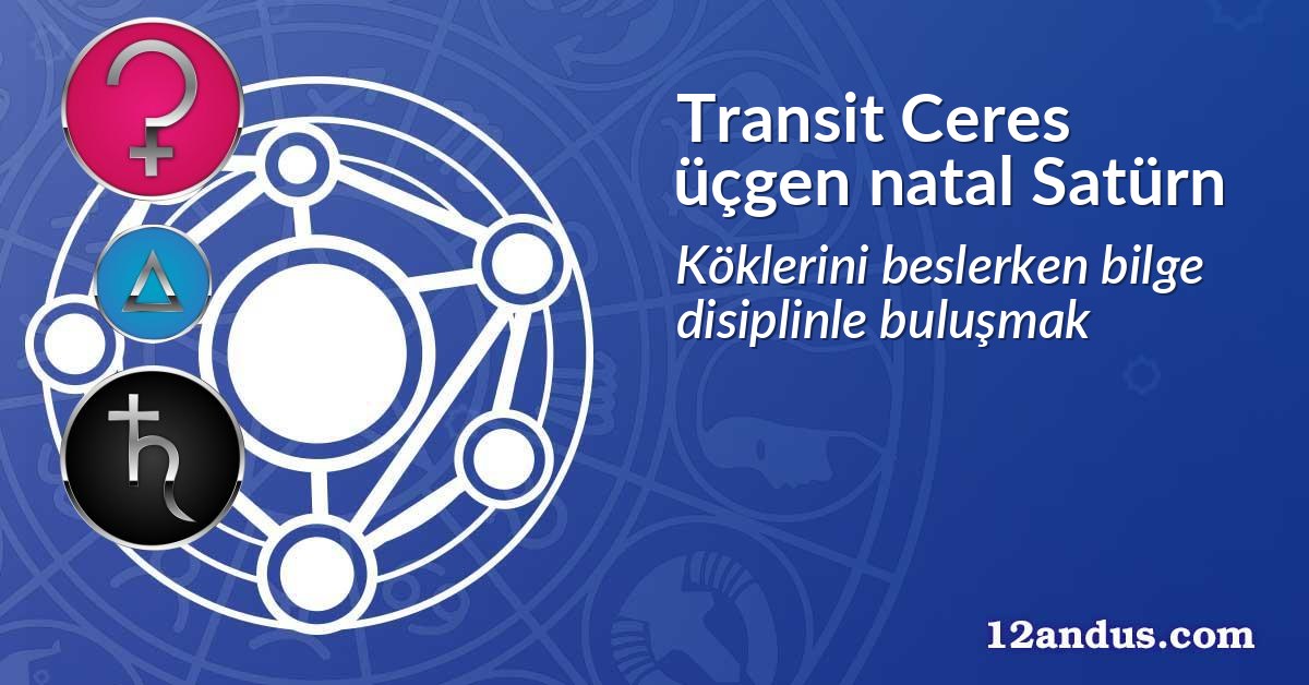 Transit Ceres üçgen natal Satürn