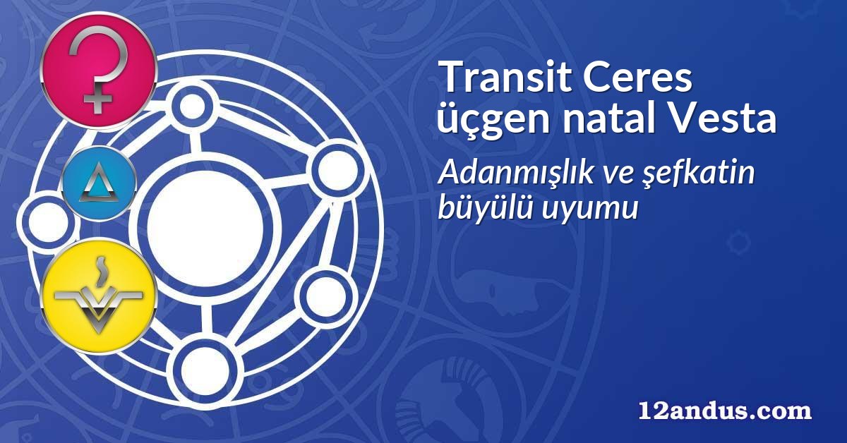 Transit Ceres üçgen natal Vesta