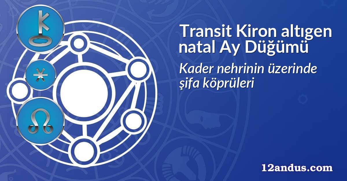 Transit Kiron altıgen natal Ay D&uuml;ğ&uuml;m&uuml;