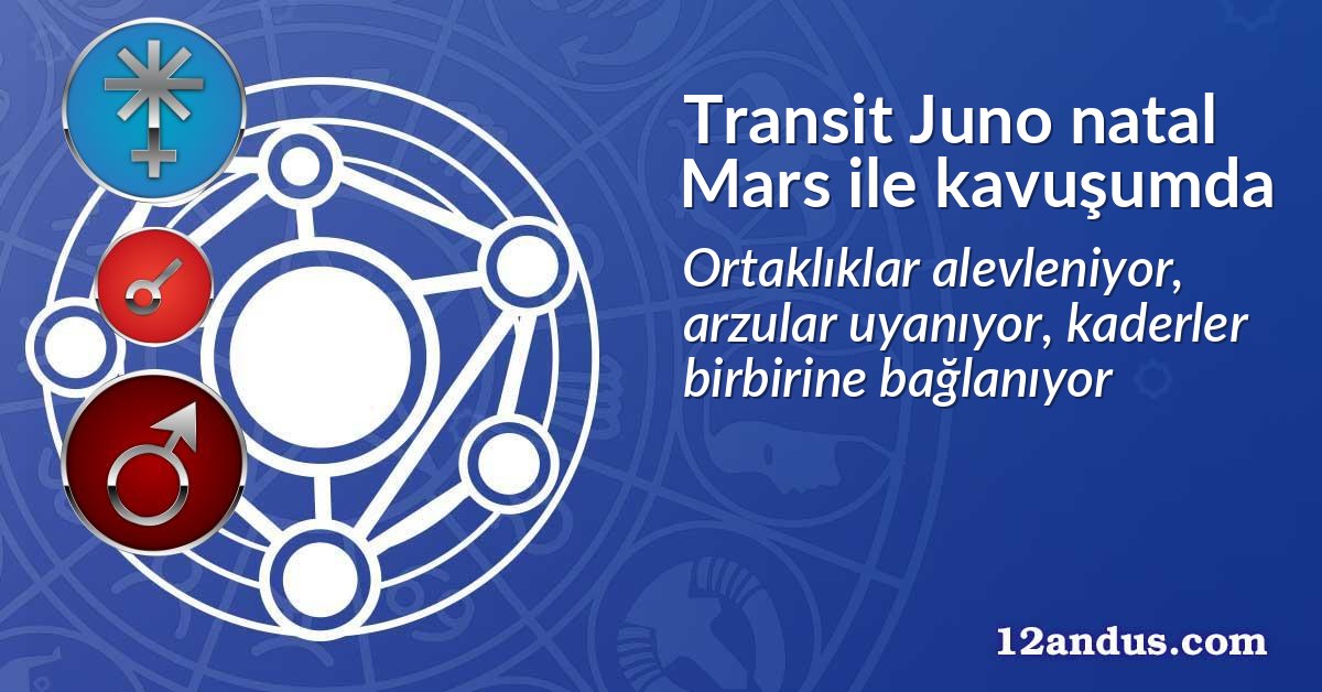 Transit Juno natal Mars ile kavuşumda