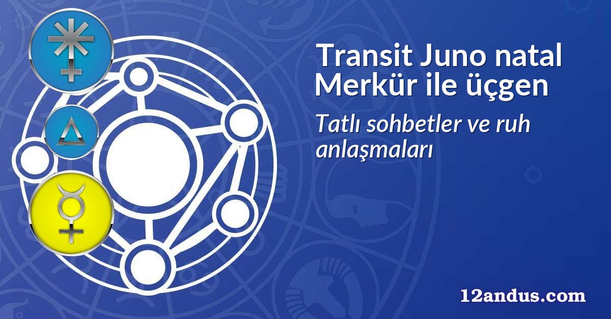 Transit Juno natal Merkür ile üçgen
