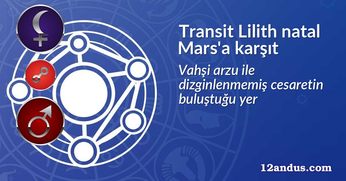 Transit Lilith natal Mars'a karşıt