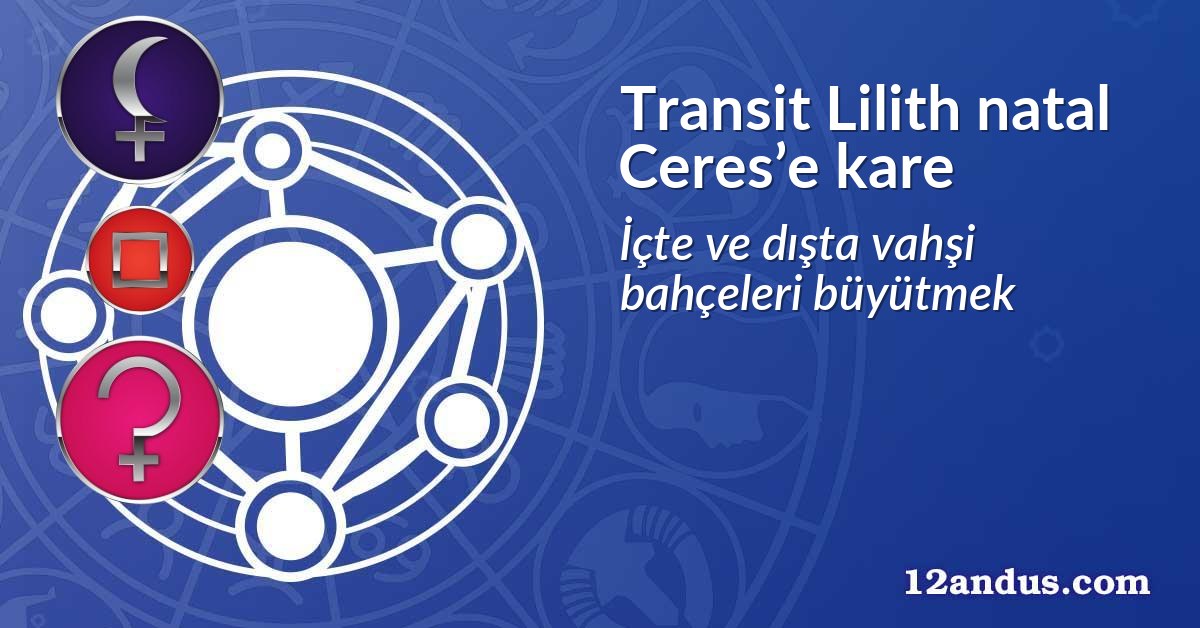 Transit Lilith natal Ceres’e kare