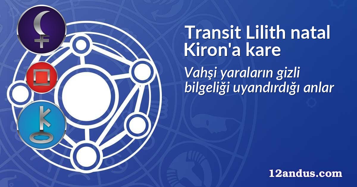 Transit Lilith natal Kiron'a kare