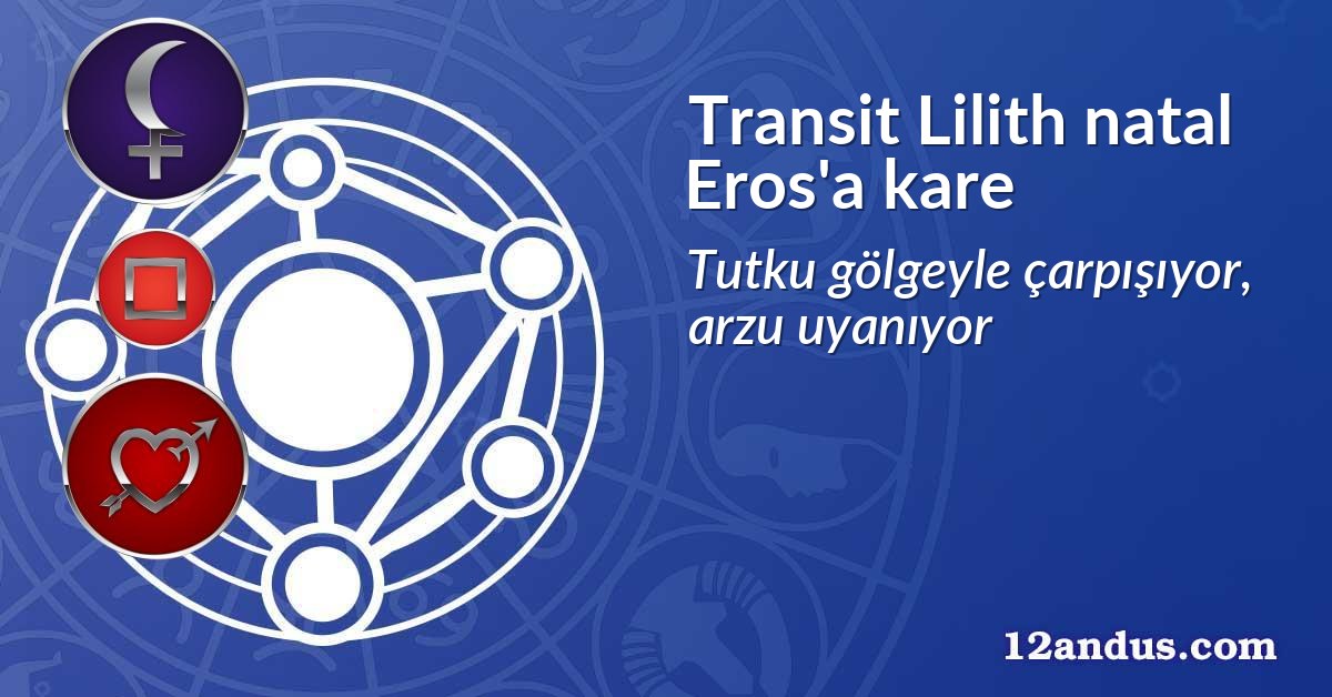 Transit Lilith natal Eros'a kare