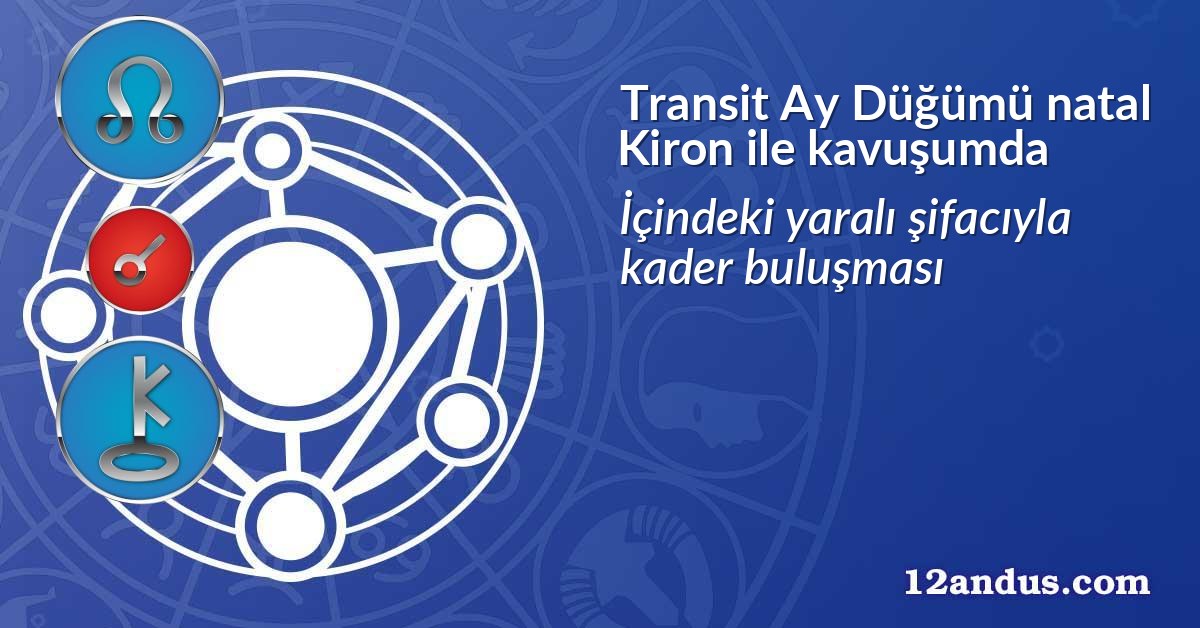 Transit Ay D&uuml;ğ&uuml;m&uuml; natal Kiron ile kavuşumda