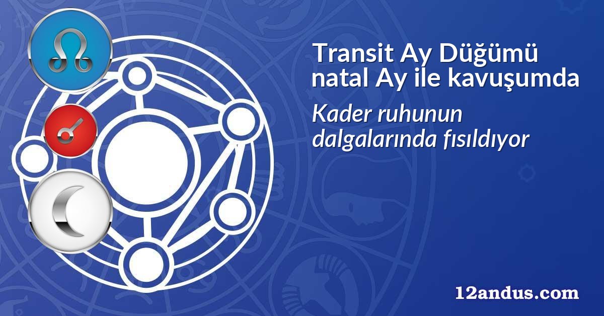 Transit Ay Düğümü natal Ay ile kavuşumda