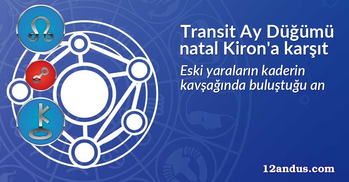 Transit Ay D&uuml;ğ&uuml;m&uuml; natal Kiron'a karşıt