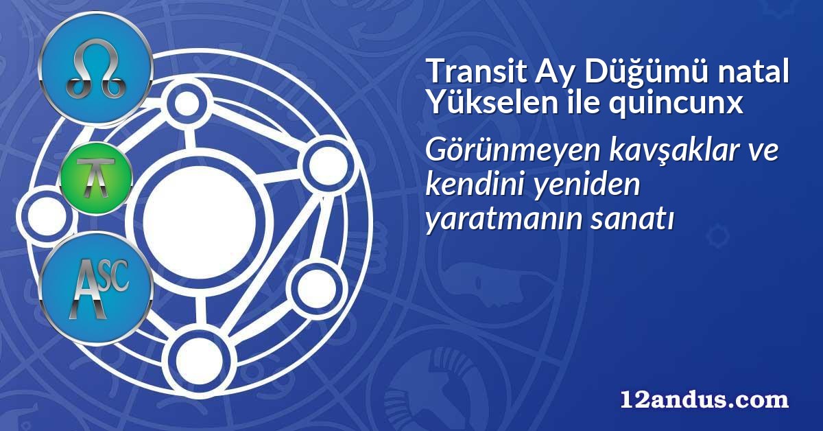 Transit Ay D&uuml;ğ&uuml;m&uuml; natal Y&uuml;kselen ile quincunx