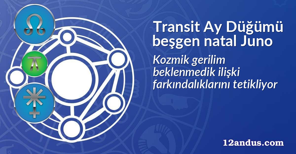 Transit Ay Düğümü beşgen natal Juno