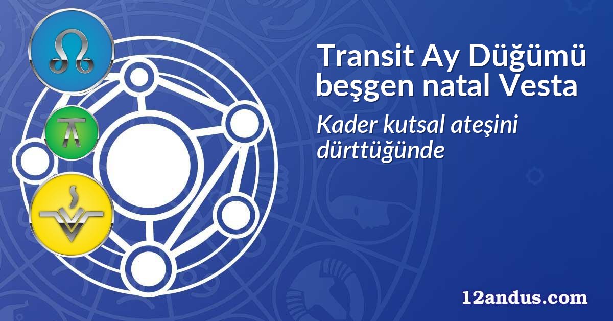 Transit Ay Düğümü beşgen natal Vesta
