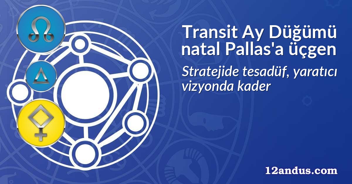 Transit Ay Düğümü natal Pallas'a üçgen