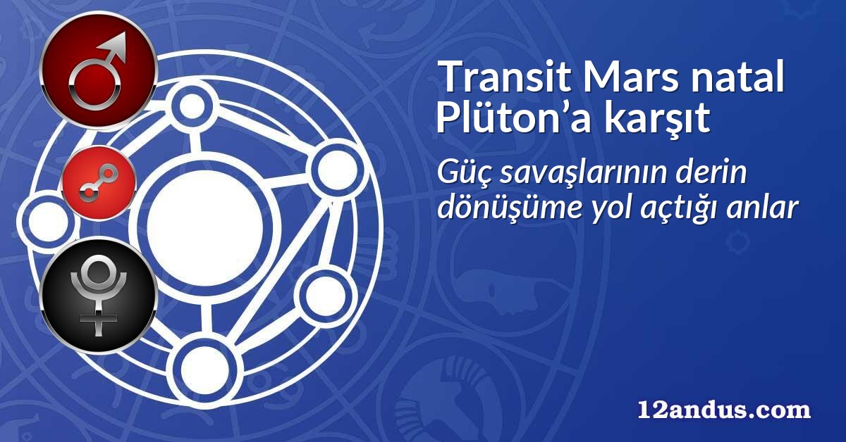 Transit Mars natal Plüton’a karşıt