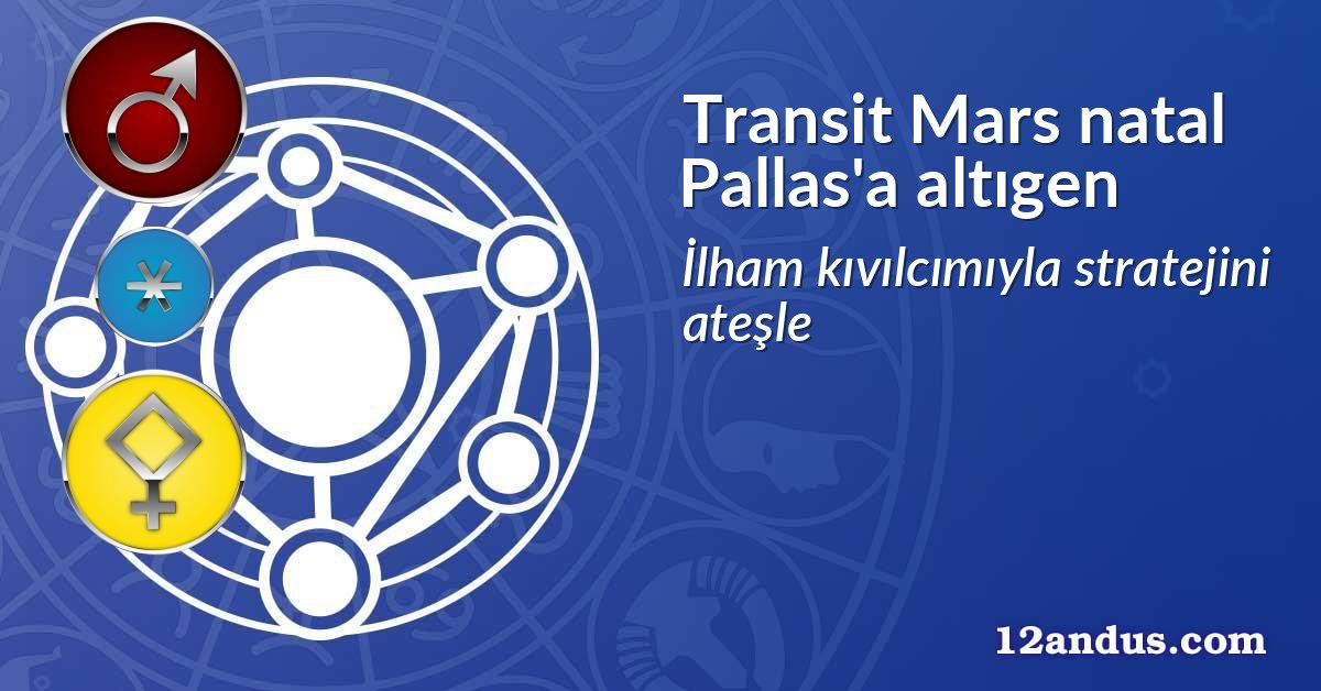 Transit Mars natal Pallas'a altıgen