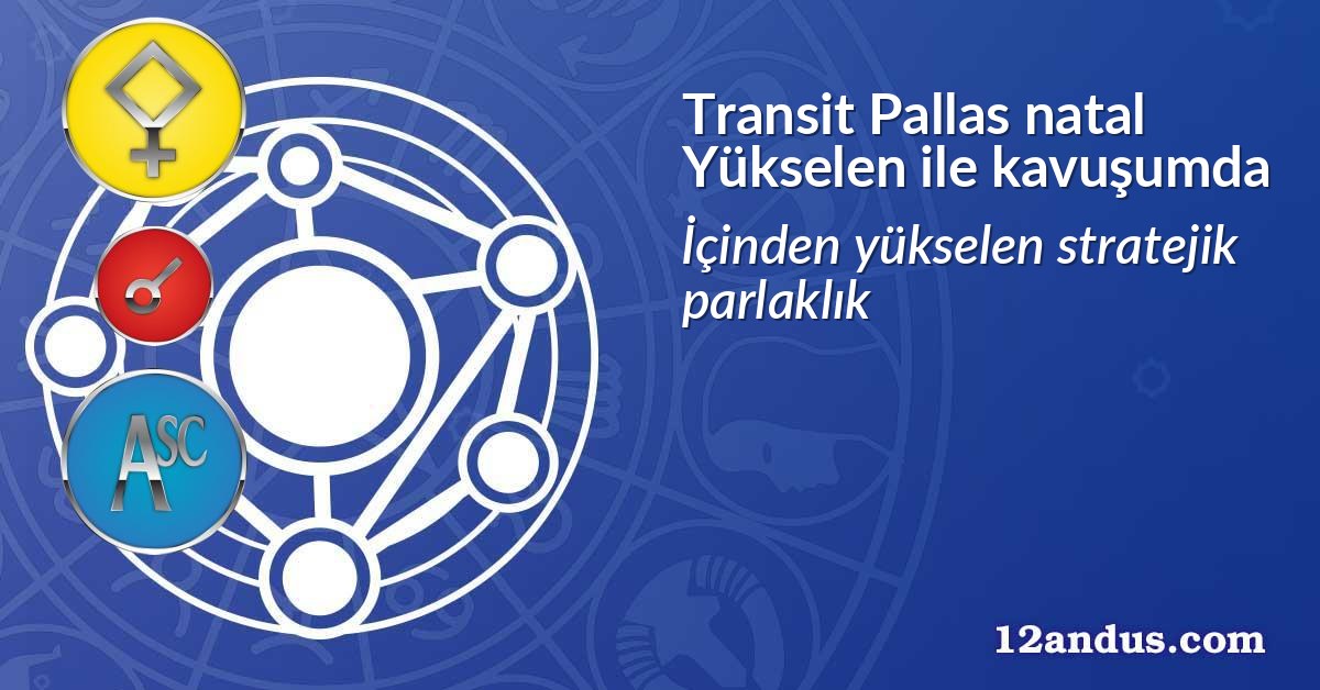 Transit Pallas natal Yükselen ile kavuşumda