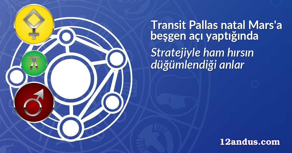 Transit Pallas natal Mars'a beşgen açı yaptığında