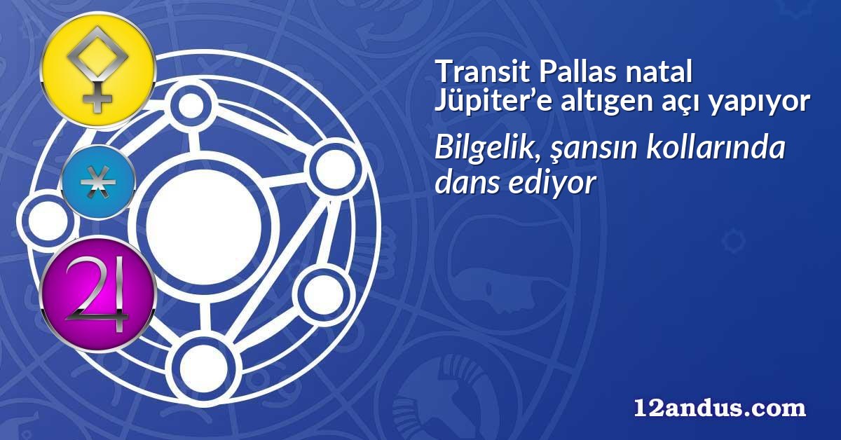 Transit Pallas natal Jüpiter’e altıgen açı yapıyor